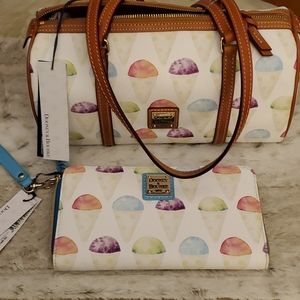 Dooney & Bourke snow cone barrel bag&wallet. NWT